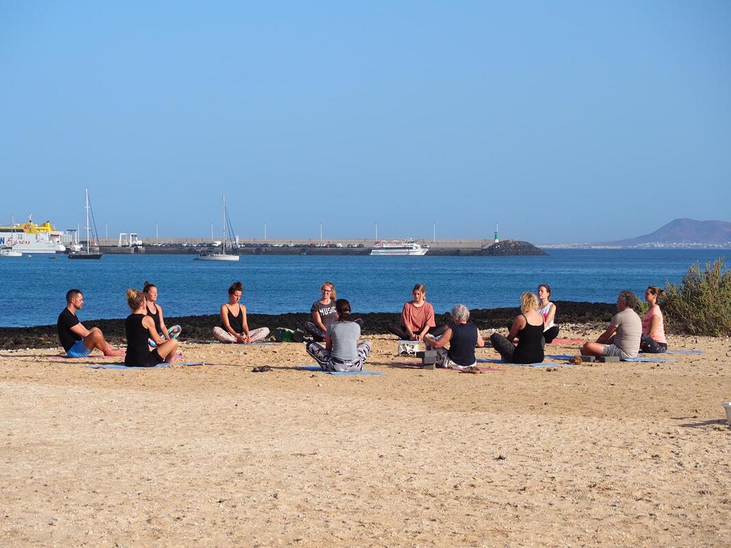 Beach Yoga Fuerteventura Corralejo